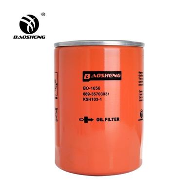เครื่องกรองน้ํามัน Excavator ขนาดใหญ่ ทนต่ออุณหภูมิสูง KSH103-1 689-36703021 สําหรับการป้องกันเครื่องยนต์ KATO 130mm