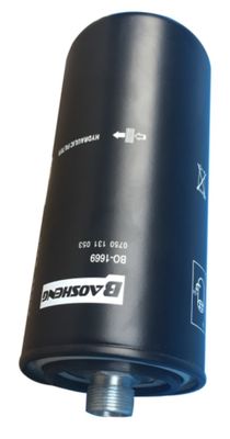 กันอุณหภูมิสูง เครื่องกรองน้ํามันไฮดรอลิก ขนาดใหญ่ HF6317 P550416 215mm ความสูง ป้องกันเครื่องยนต์