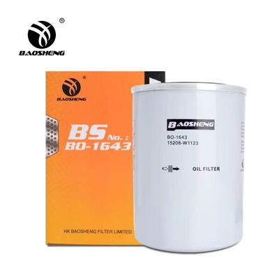 กรองน้ำมันรถขุดขนาดใหญ่ทนอุณหภูมิสูง 898075676 5208-W3401 135 มม. ความสูงป้องกันเครื่องยนต์